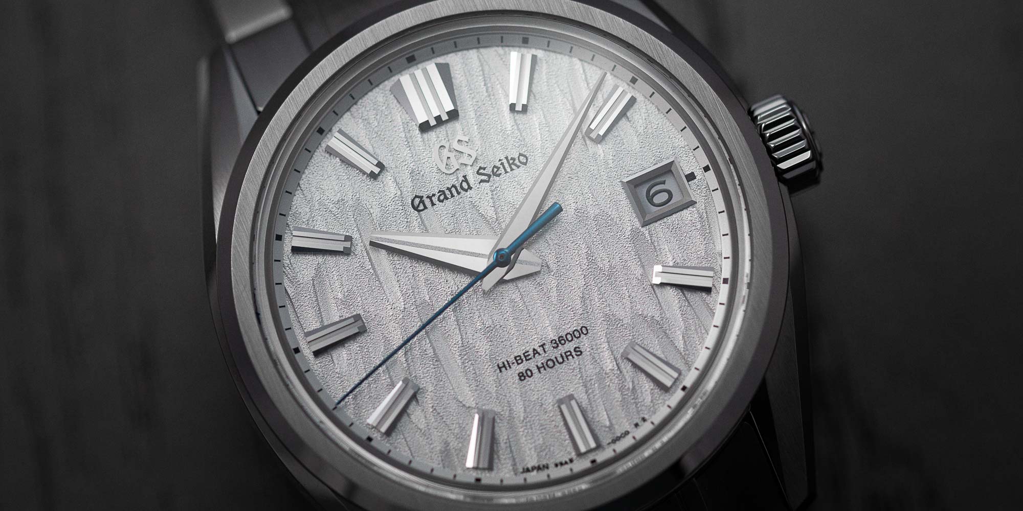 Grand Seiko SLGH005 White Birch dial detail