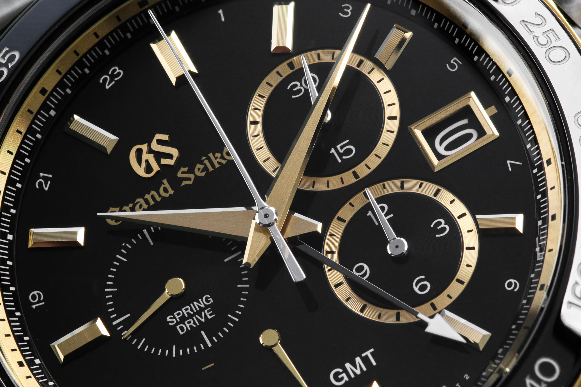 Grand Seiko SBGC240 steel and gold chronograph