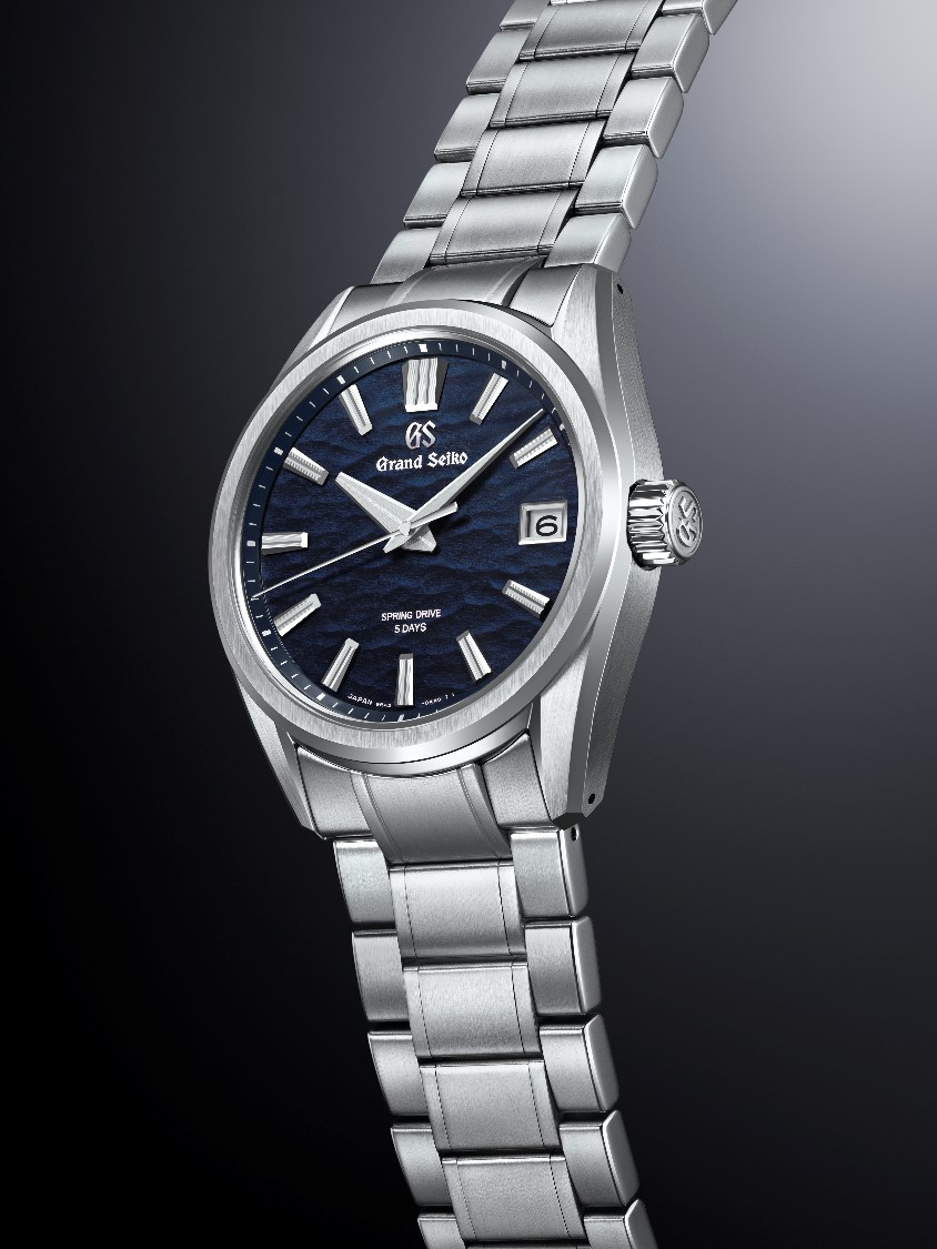 Grand Seiko SLGA021 blue dial Spring Drive watch