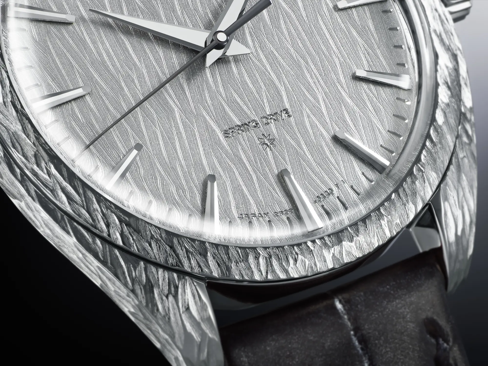 Grand Seiko Masterpiece hand engraved platinum case and birch dial.