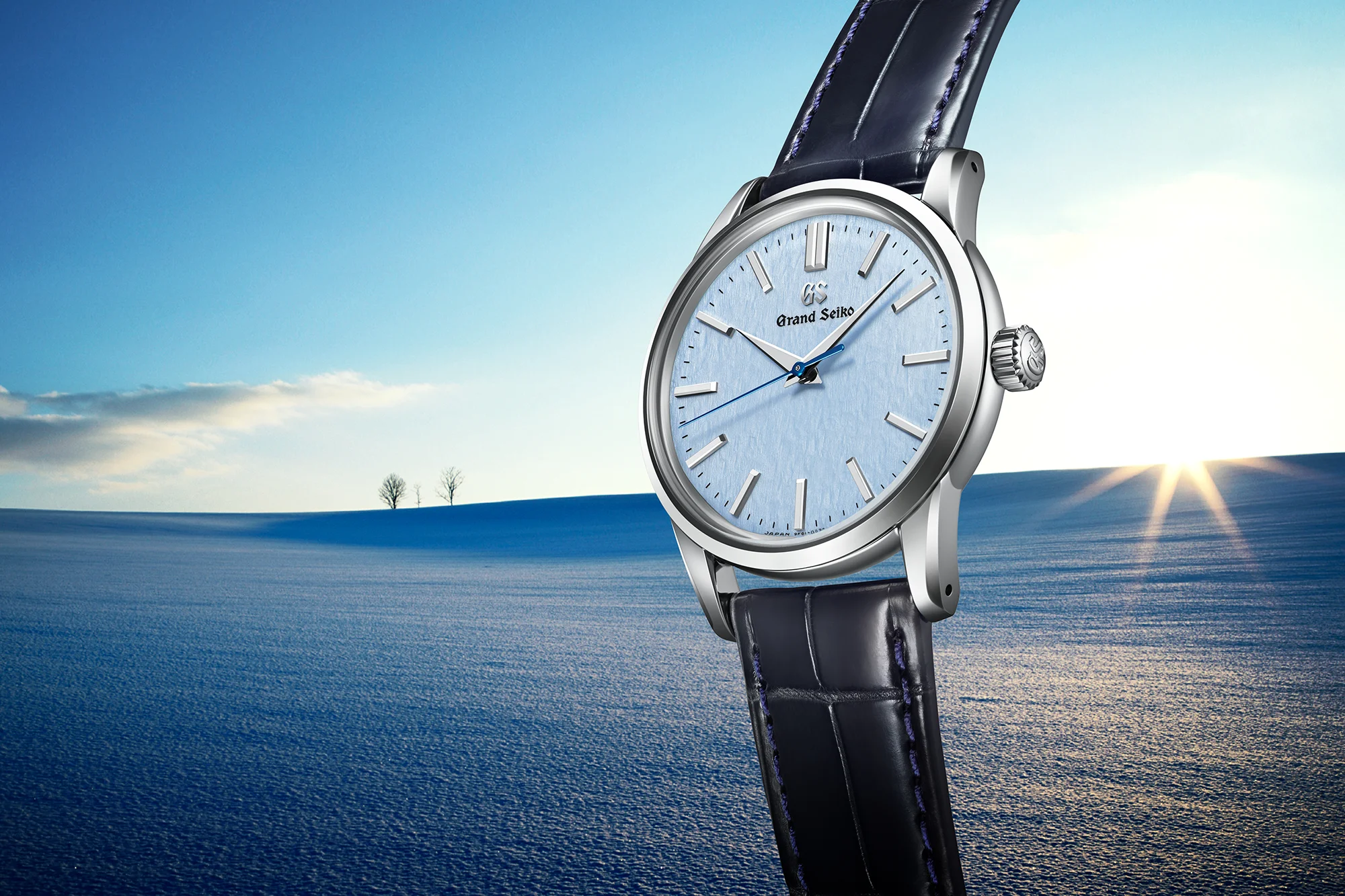 Grand Seiko blue dial watch reference SBGX353.